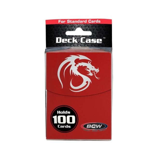 BCW - DECK CASE - LARGE - RED