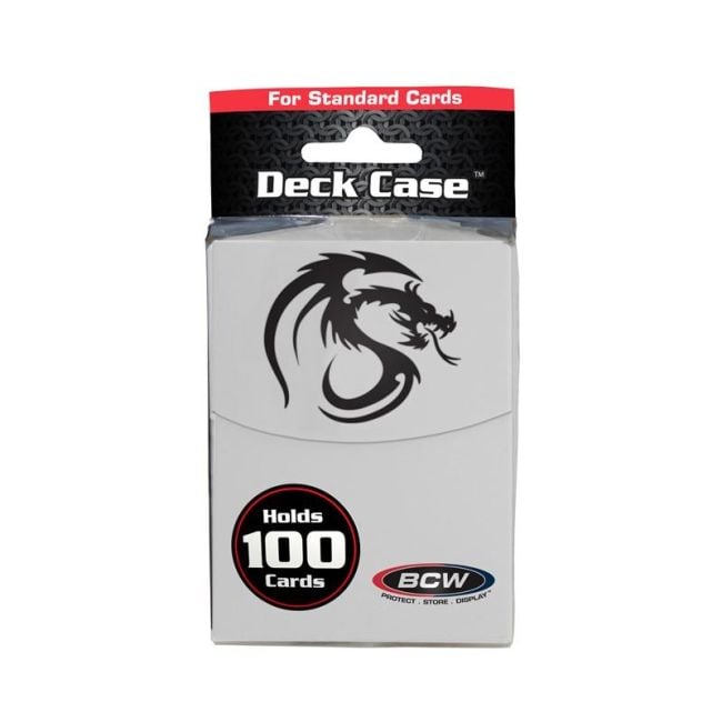 BCW - DECK CASE - LARGE - WHITE