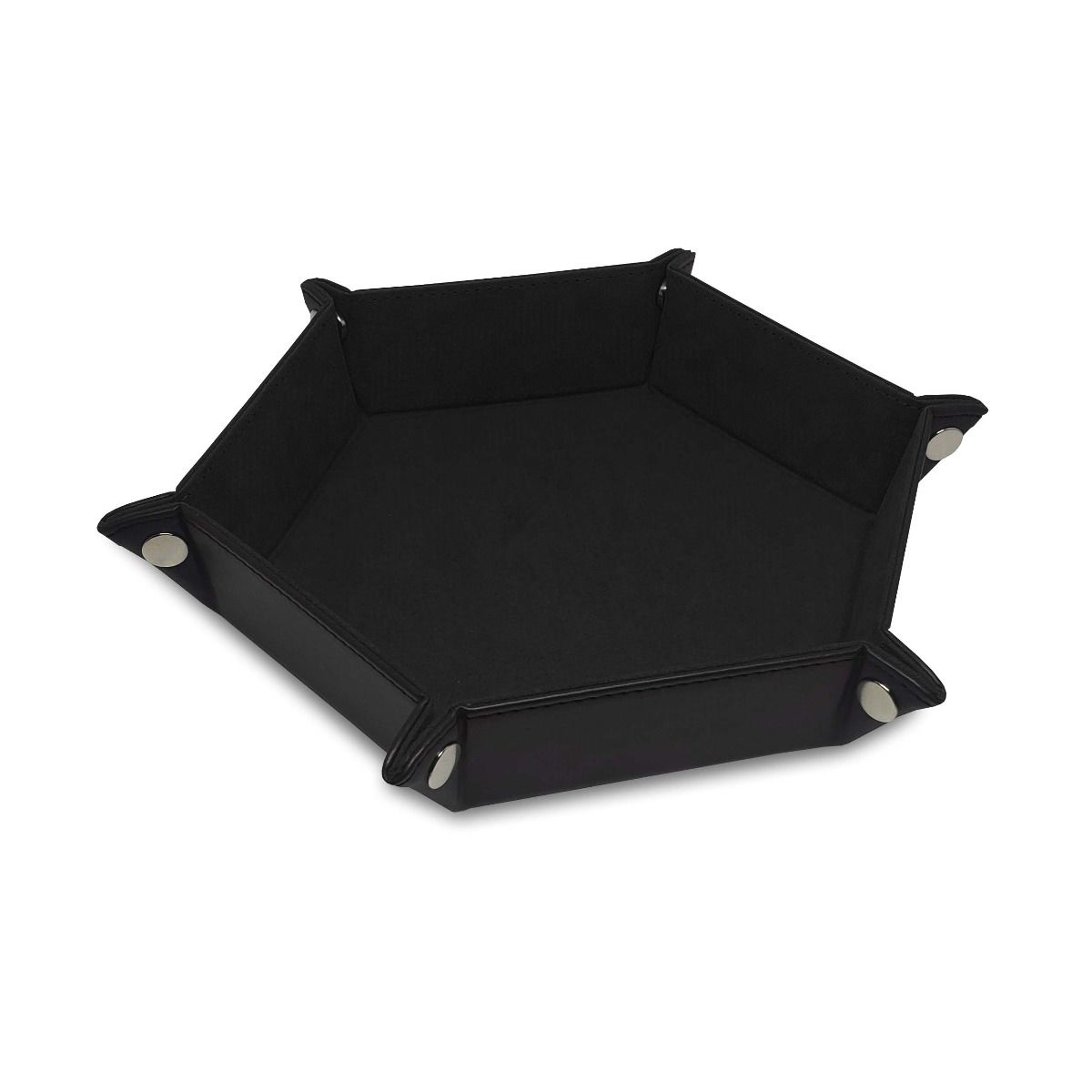 DICE TRAY - HEXAGON - BLACK