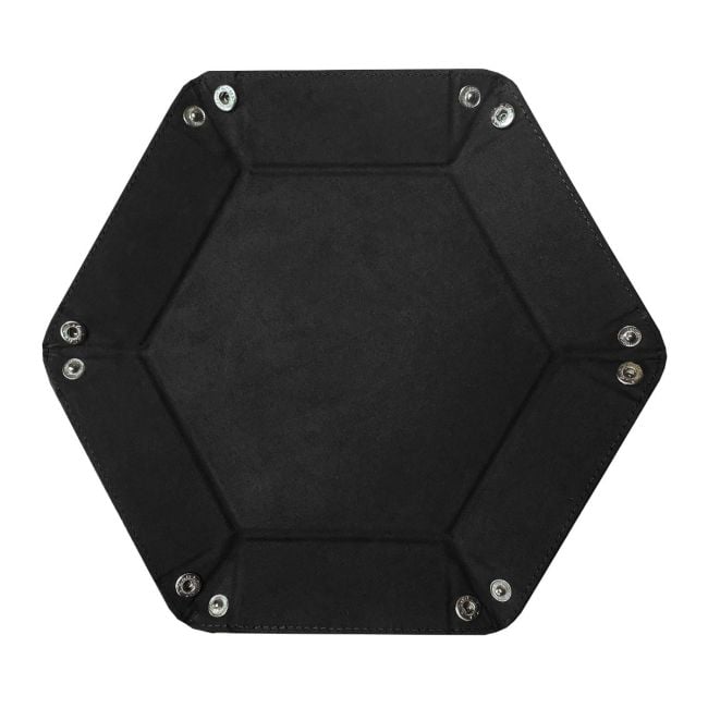 DICE TRAY - HEXAGON - BLACK