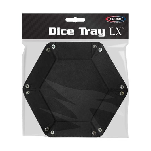 DICE TRAY - HEXAGON - BLACK