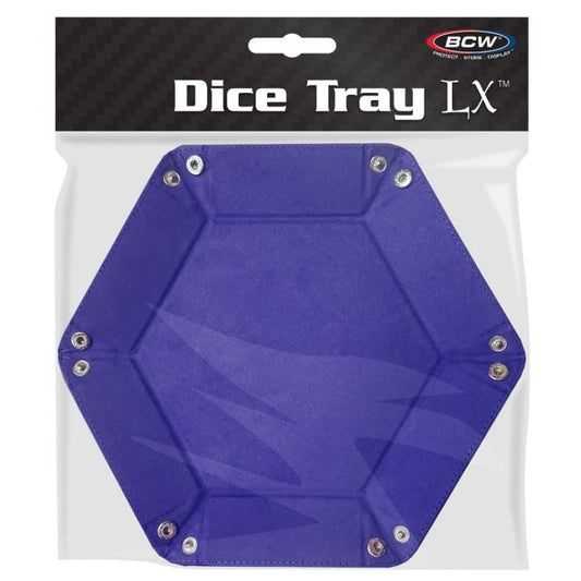 DICE TRAY - HEXAGON - BLUE