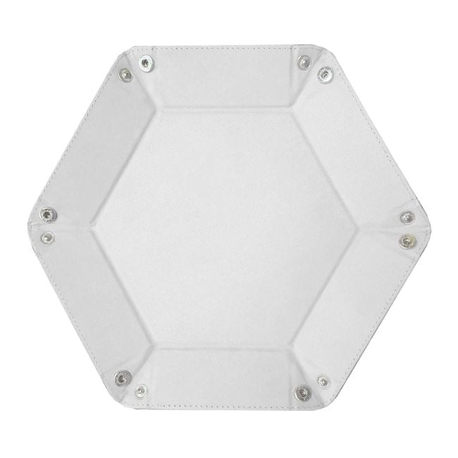 DICE TRAY - HEXAGON - WHITE