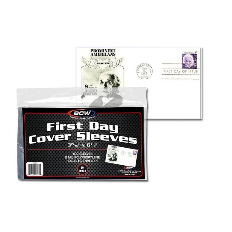 FIRST DAY COVER SLEEVES 3 15/16 X 6 7/8