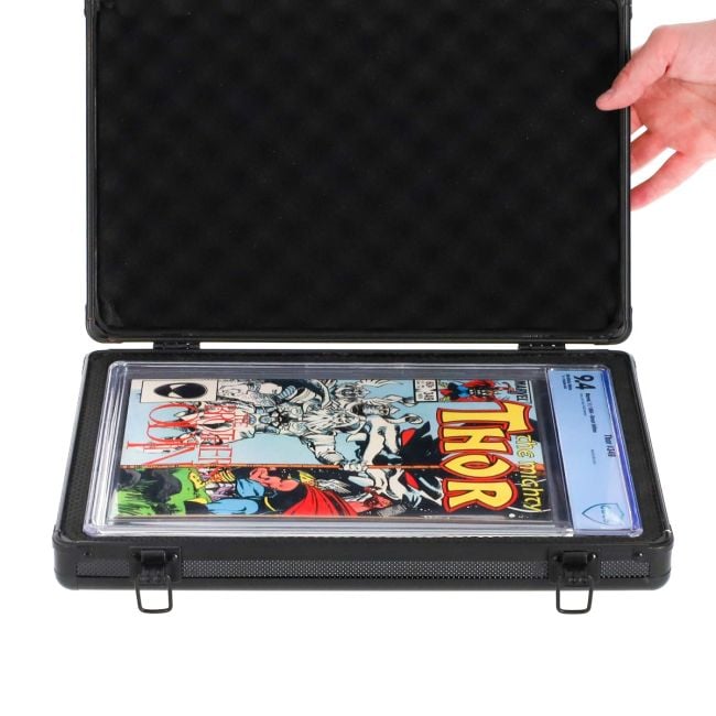 GRADED LOCK CASE - COMIC SINGLE - BLACK