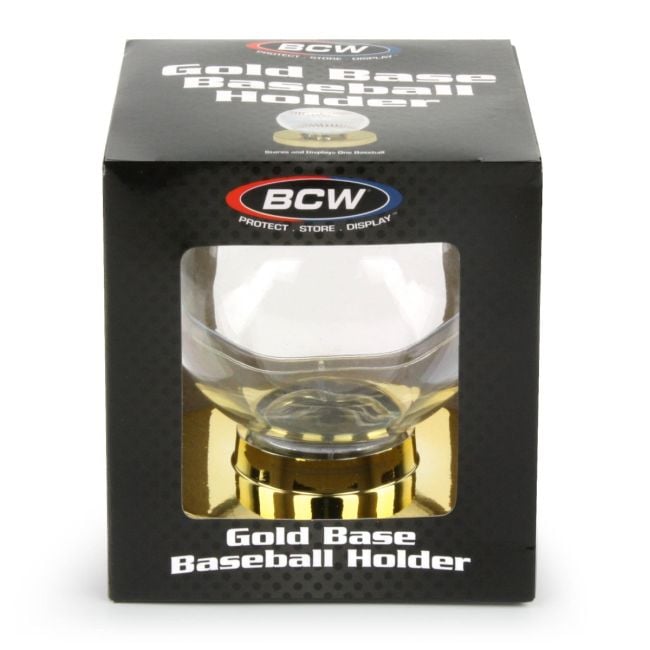 GOLD BASE BASEBALL HOLDER