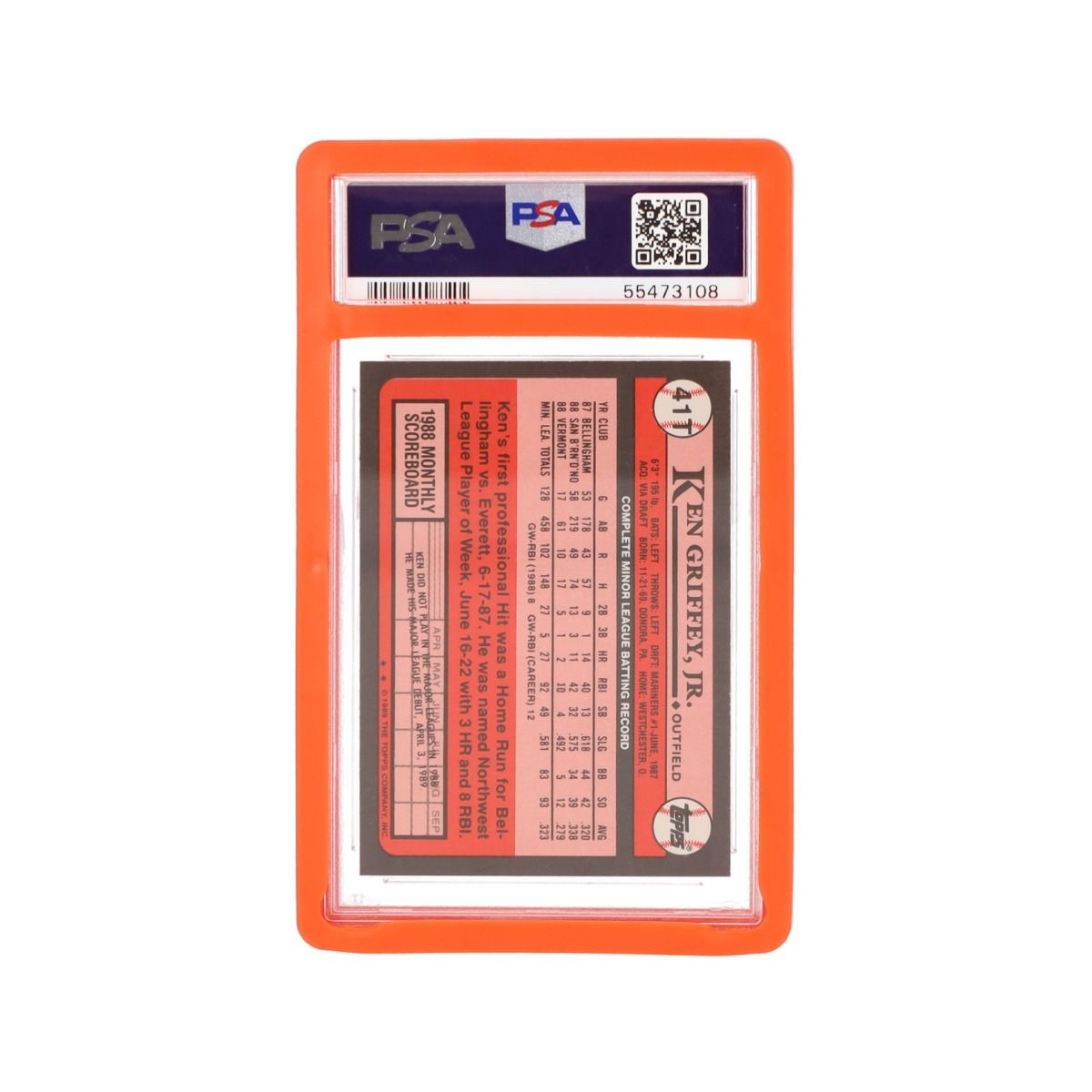 GRADED SLAB BUMPER - PSA - ORANGE