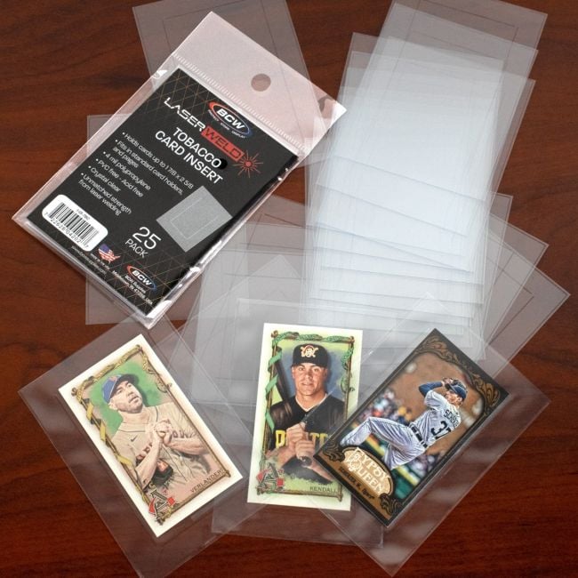 INSERT SLEEVES - TOBACCO CARDS