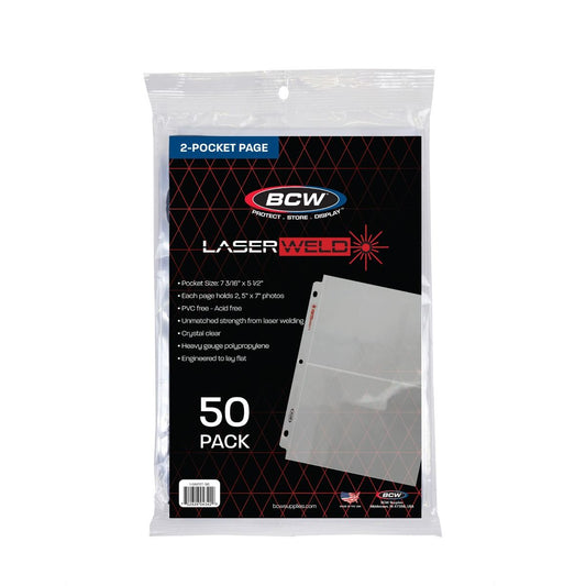 LaserWeld® 2-Pocket Photo Page (50 CT. Pack)