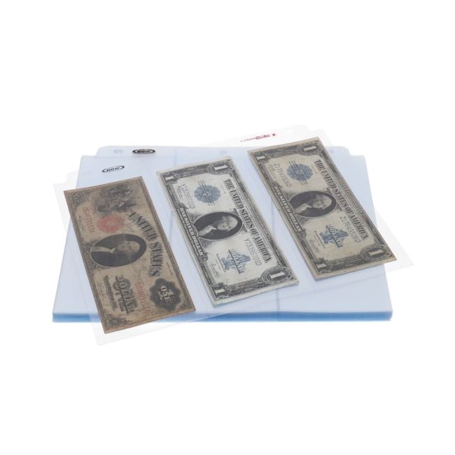 LaserWeld® 3-Pocket Currency Page (50 CT. Pack)