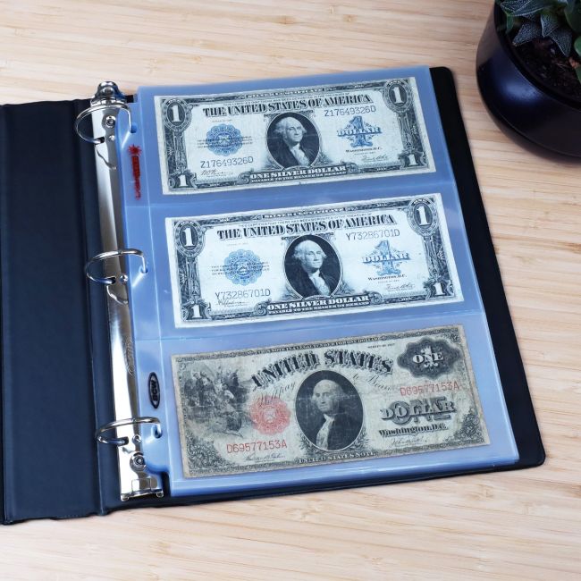 LaserWeld® 3-Pocket Currency Page (100 CT. Box)