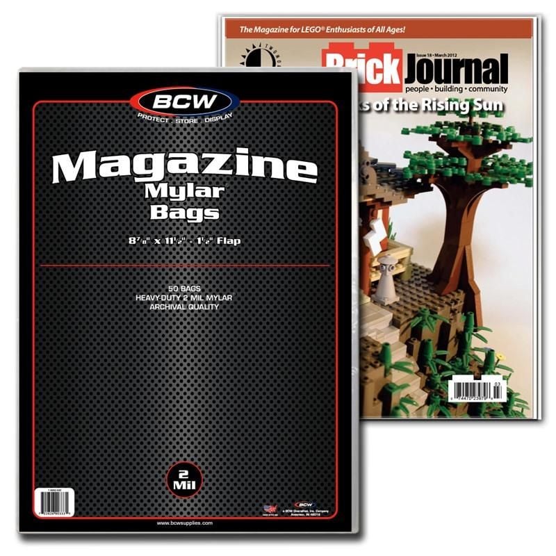 MAGAZINE MYLAR - 2 MIL - 8 7/8 X 11 1/2