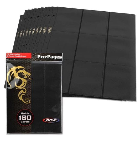 SIDE LOADING 18-POCKET PRO PAGES - BLACK