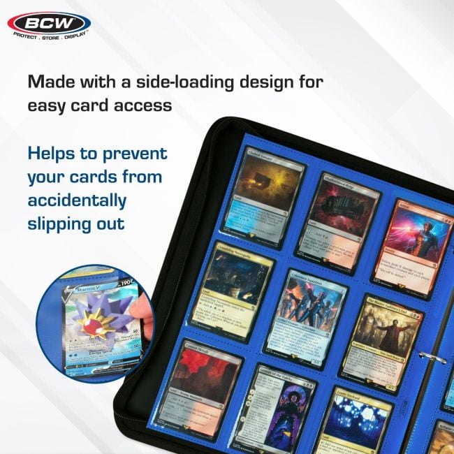 SIDE LOADING 18-POCKET PRO PAGES - BLUE