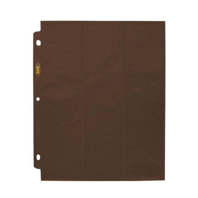 SIDE LOADING 18-POCKET PRO PAGES - BROWN