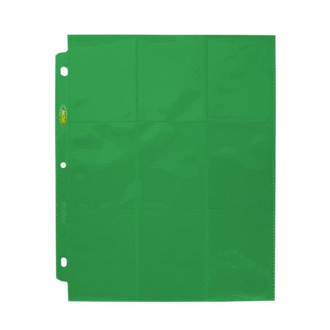 SIDE LOADING 18-POCKET PRO PAGES - GREEN