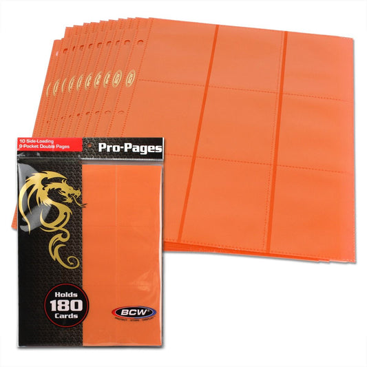 SIDE LOADING 18-POCKET PRO PAGES - ORANGE