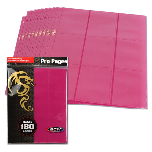 SIDE LOADING 18-POCKET PRO PAGES - PINK