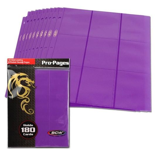 SIDE LOADING 18-POCKET PRO PAGES - PURPLE