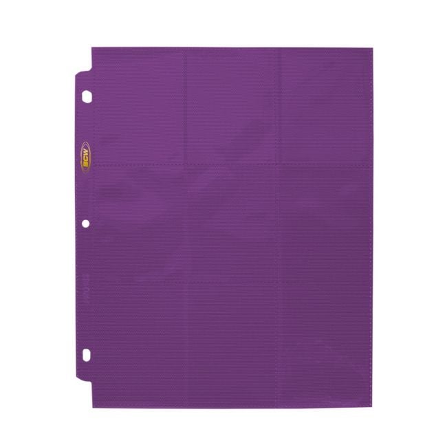 SIDE LOADING 18-POCKET PRO PAGES - PURPLE