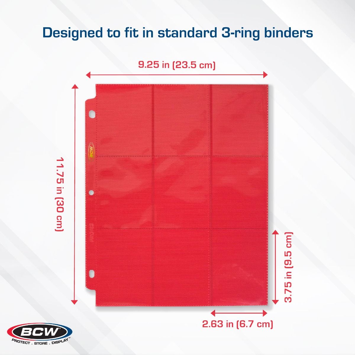SIDE LOADING 18-POCKET PRO PAGES - RED