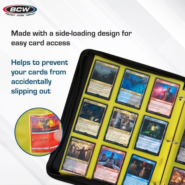 SIDE LOADING 18-POCKET PRO PAGES - YELLOW