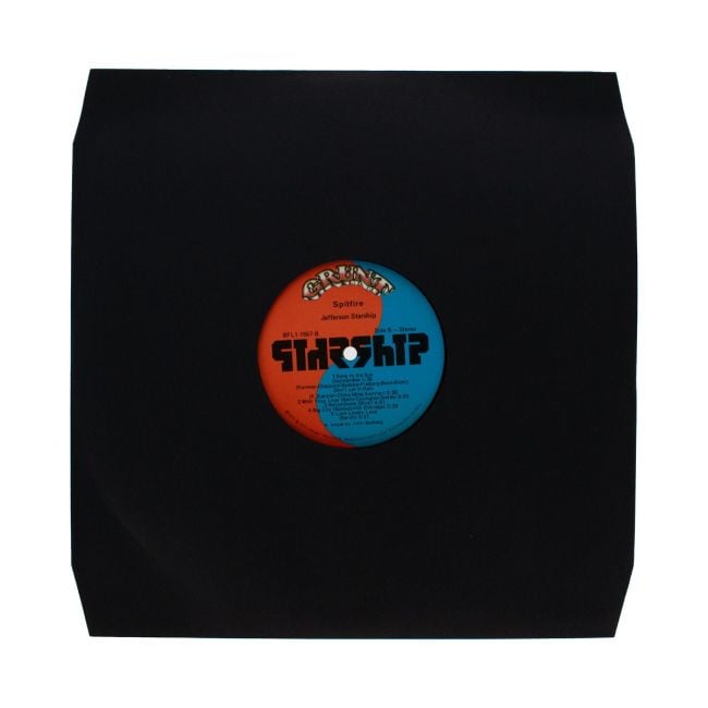 PAPER RECORD INNER SLEEVES 12 INCH-CUT CORNERS-BLACK