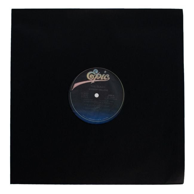 PAPER RECORD SLEEVES 12-INCH-POLYLINED-SQUARE CORNERS-BLACK