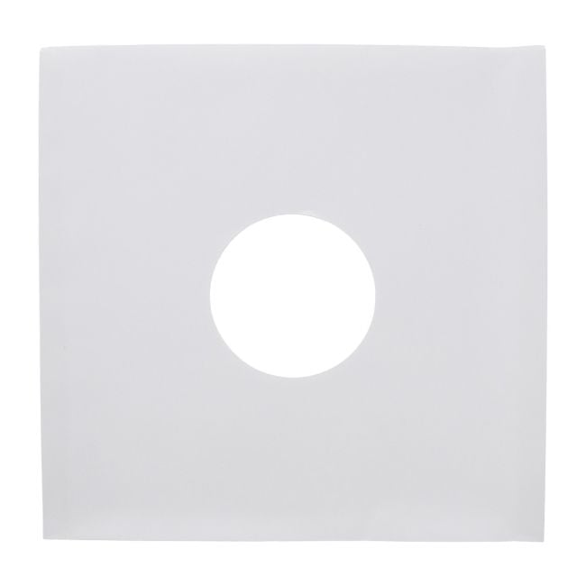 PAPER RECORD SLEEVES 12-INCH-POLYLINED-SQUARE CORNERS-WHITE