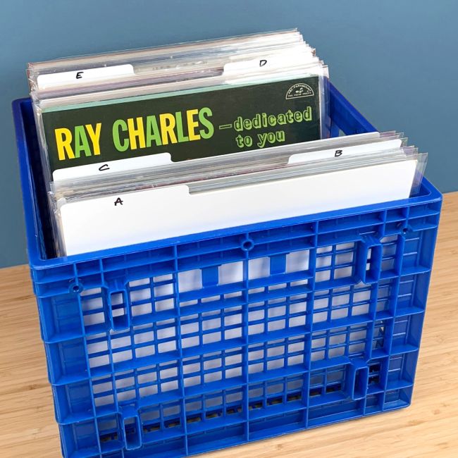 12 INCH RECORD DIVIDERS - WHITE