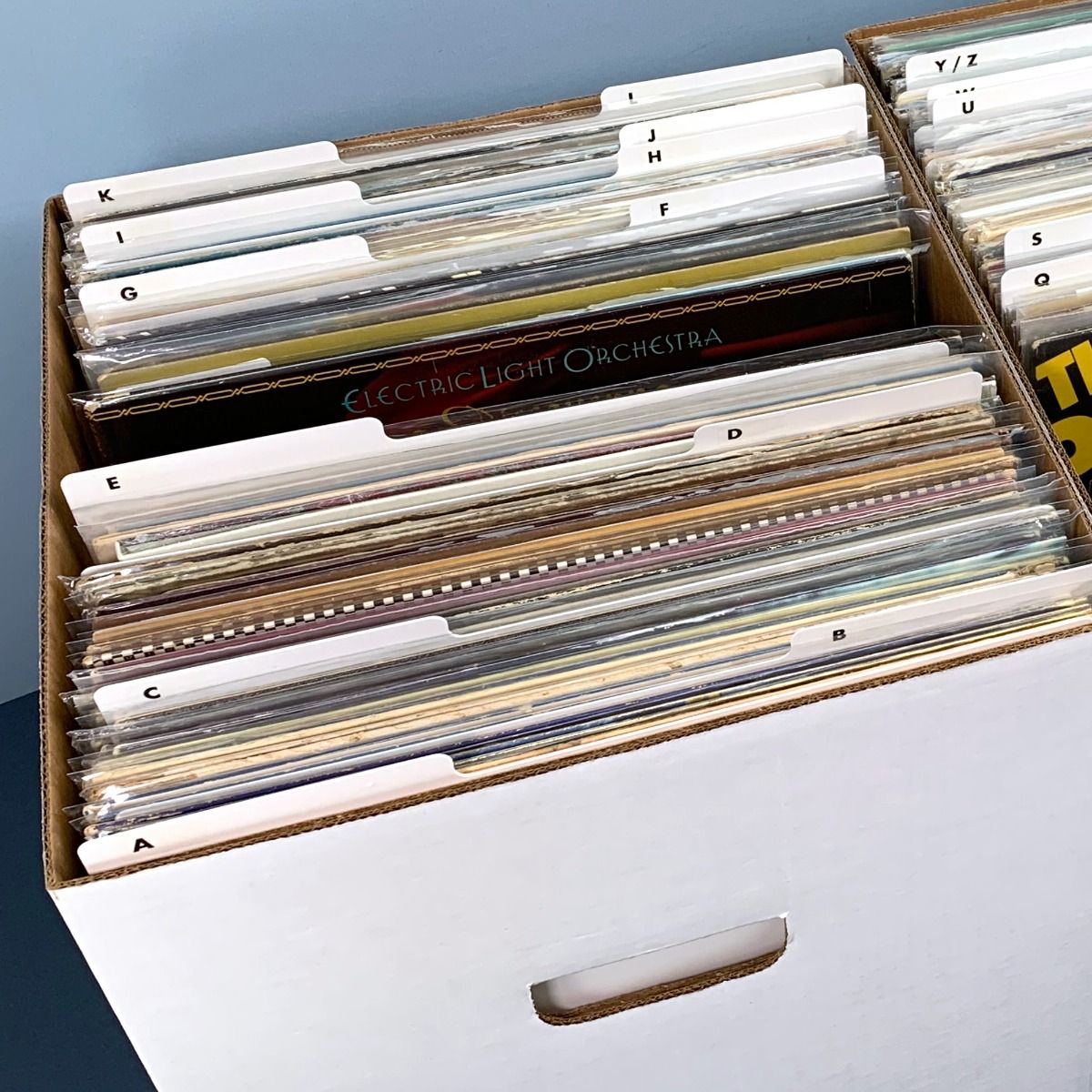 12 INCH RECORD DIVIDERS - WHITE