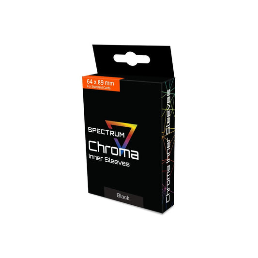 CHROMA INNER SLEEVES - BLACK BACK CLEAR FRONT