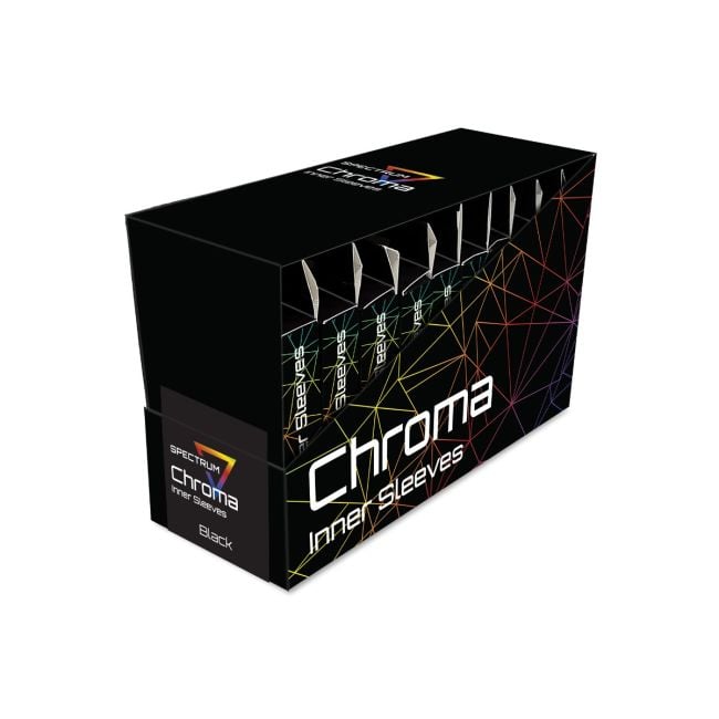 CHROMA INNER SLEEVES - BLACK BACK CLEAR FRONT