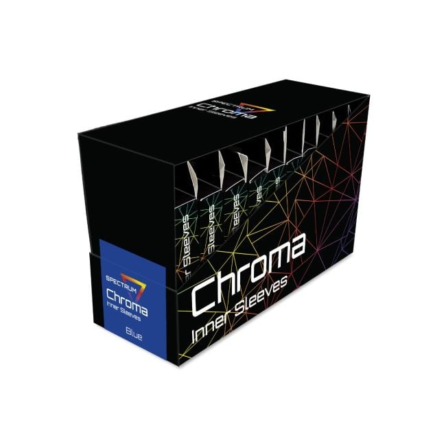 CHROMA INNER SLEEVES - BLUE BACK CLEAR FRONT