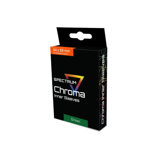 CHROMA INNER SLEEVES - GREEN BACK CLEAR FRONT