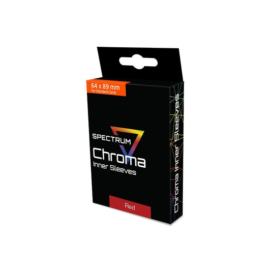 CHROMA INNER SLEEVES - RED BACK CLEAR FRONT