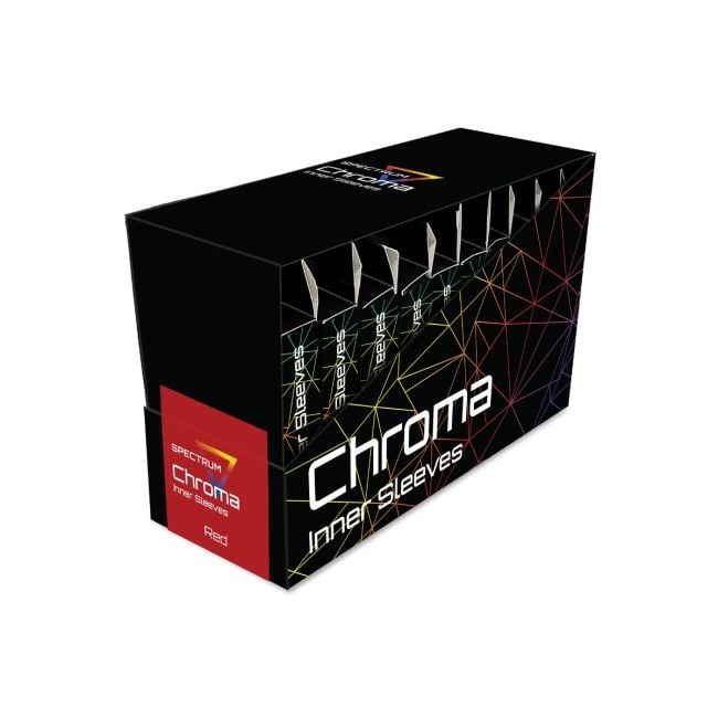 CHROMA INNER SLEEVES - RED BACK CLEAR FRONT