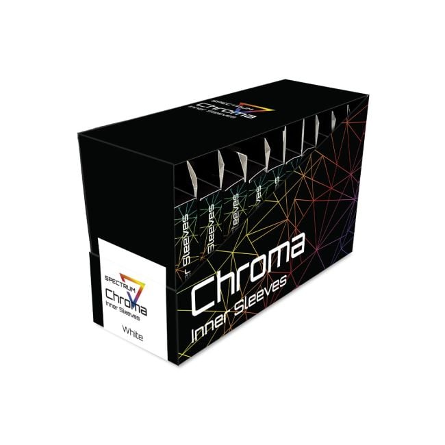 CHROMA INNER SLEEVES - WHITE BACK CLEAR FRONT