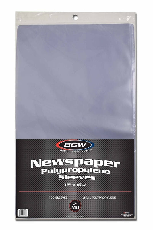 NEWSPAPER SLEEVES - 12 1/8 X 16 3/8