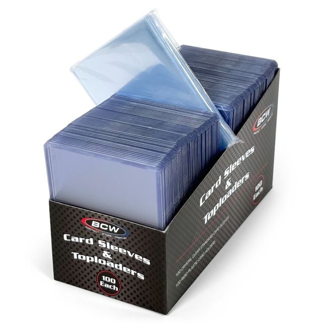 CARD SLEEVES -  TOPLOAD HOLDER  STANDARD SIZE 100 CT PACK