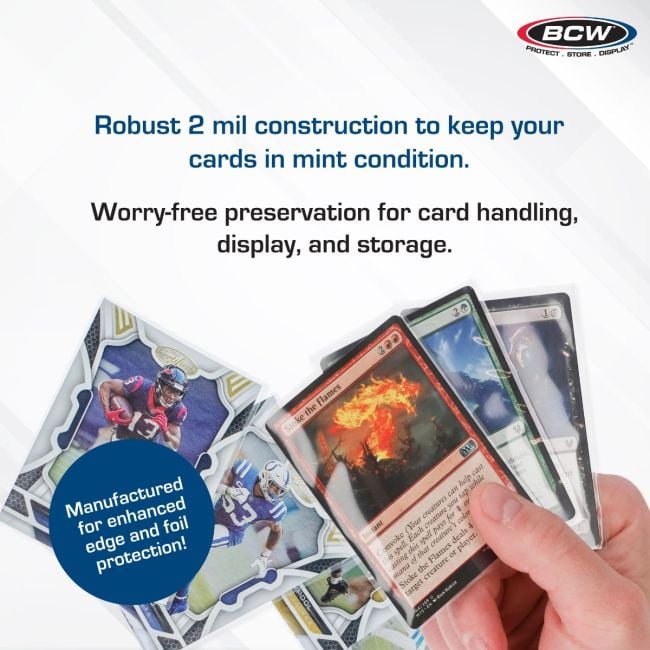 CARD SLEEVES - 2 5/8 X 3 5/8 - 1000 CT PACK