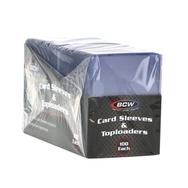 CARD SLEEVES -  TOPLOAD HOLDER  STANDARD SIZE 100 CT PACK