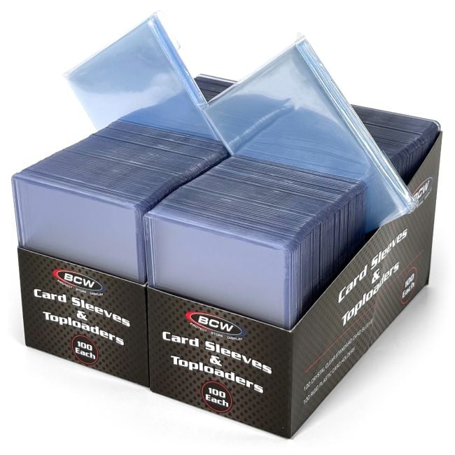 CARD SLEEVES -  TOPLOAD HOLDER  STANDARD SIZE 200 CT PACK