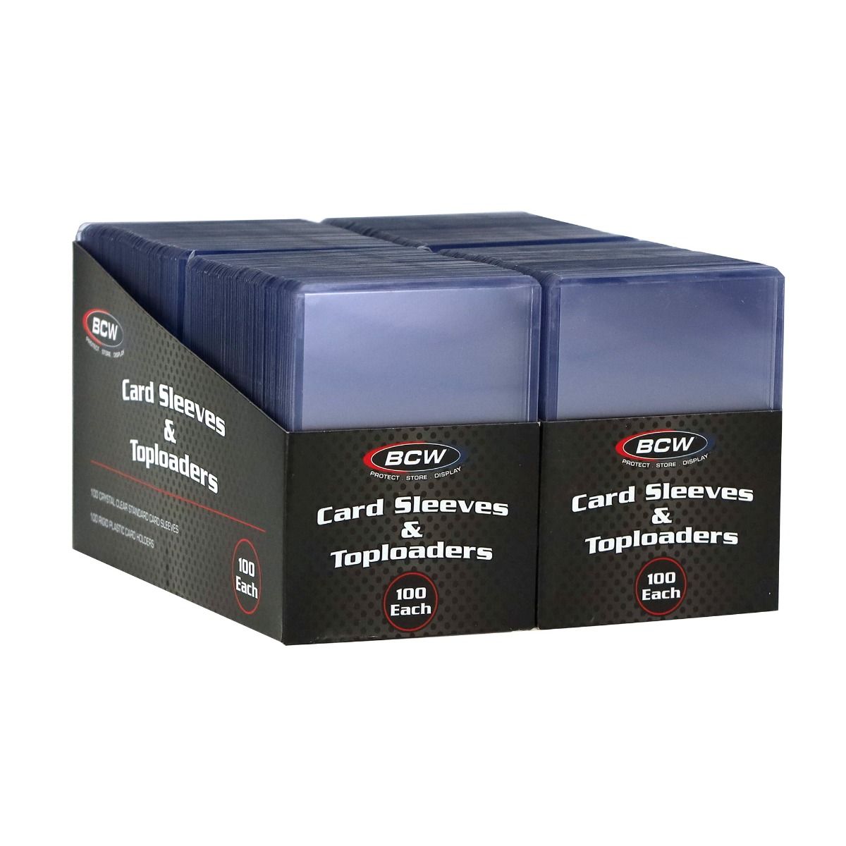 CARD SLEEVES -  TOPLOAD HOLDER  STANDARD SIZE 200 CT PACK