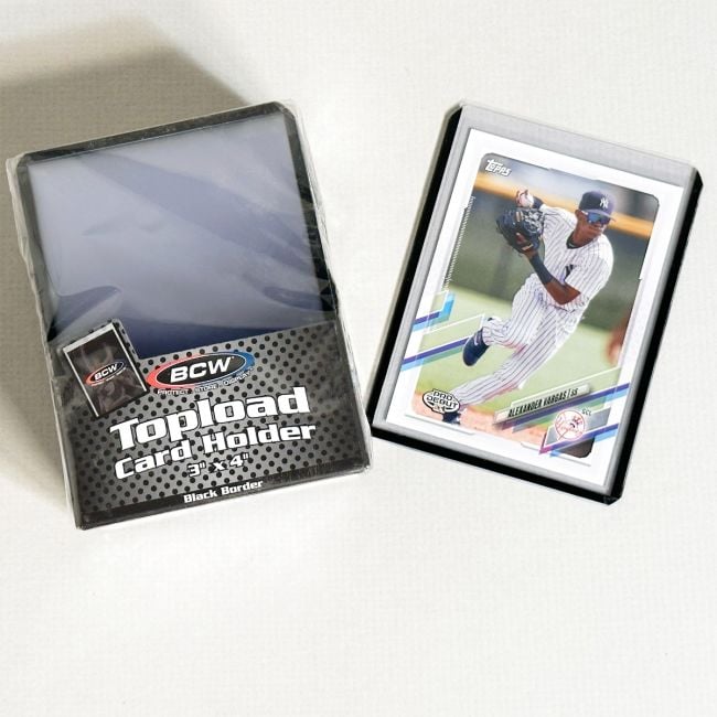 TOPLOAD HOLDER - 3 X 4 - BLACK BORDER