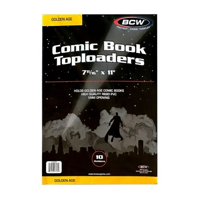 TOPLOAD HOLDER - 8 X 11 X 5MM - GOLDEN COMIC