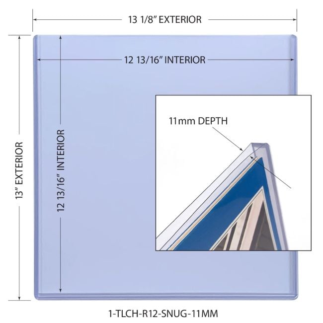 RECORD TOPLOAD HOLDER 13.5 X 13.125 X 11MM