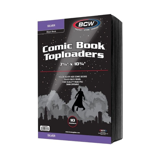 TOPLOAD HOLDER - COMIC SILVER AGE -BLACK