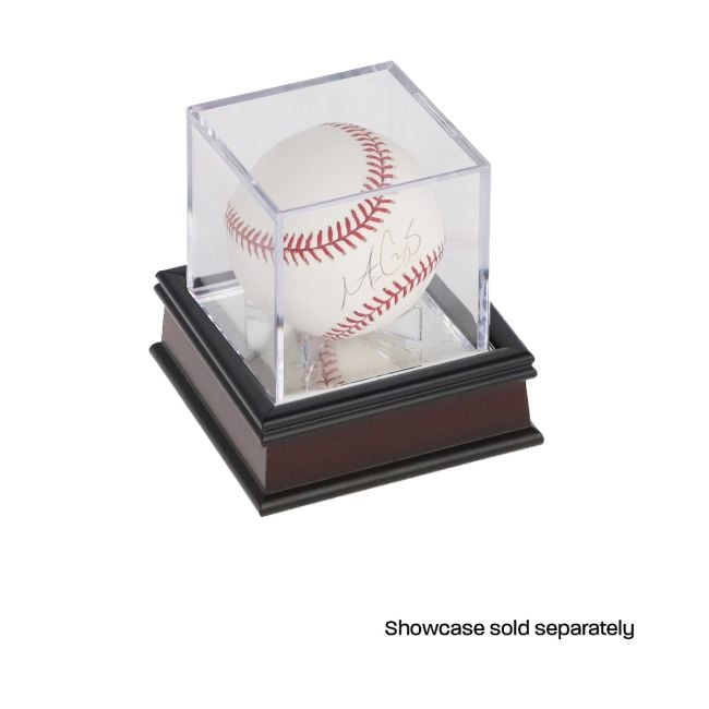 WOOD BASE FOR BASEBALL HOLDER