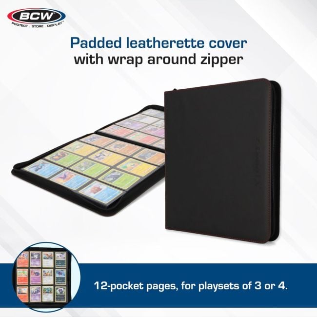 ZIPPER FOLIO 12-POCKET - LX - PINK